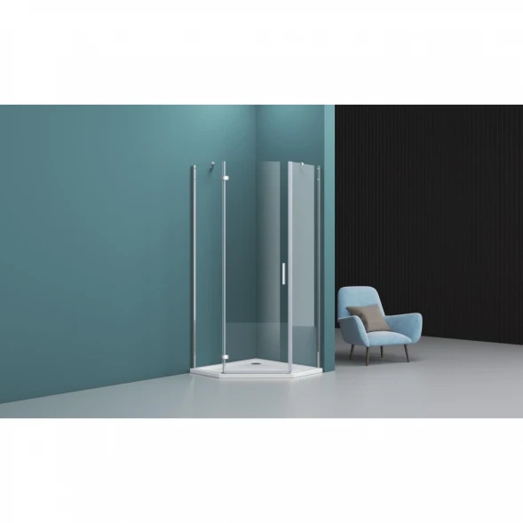 Душевой уголок 90x90 см BelBagno Kraft KRAFT-P-1-90-C-Cr-L прозрачное