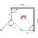 Душевой уголок 90x90 см BelBagno Kraft KRAFT-P-1-90-C-Cr-L прозрачное