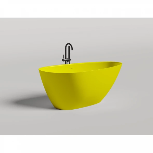 Ванна из литьевого мрамора Salini S-Sense Paola 1015103GF 160x80 см, отдельностоящая, покраска по RAL глянец полностью