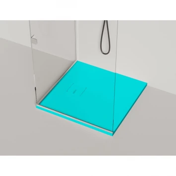 Душевой поддон Salini S-Stone Oasi 120324MF 100x100 см, из литьевого мрамора, квадратный, покраска по RAL матовый полностью