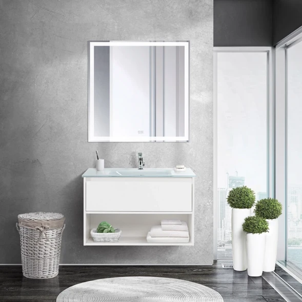 Тумба Bianco Opaco 80 см BelBagno Kraft KRAFT-800-1C-SO-BO