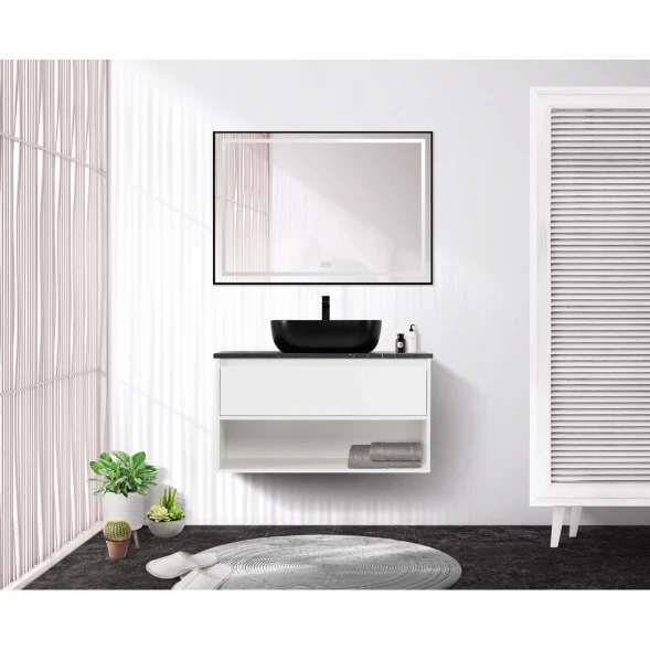 Тумба Bianco Opaco 80 см BelBagno Kraft KRAFT-800-1C-SO-BO
