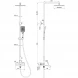 Душевая система Wonzon &amp; Woghand Flex WW-88047072-MB 250 мм, со смесителем, черный матовый