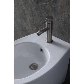 Смеситель для биде Allen Brau Priority 5.31004-BN с донным клапаном, никель матовый