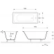 Ванна чугунная Delice Prestige DLR230601-AS 180x75 см, с антискользящим покрытием, белый