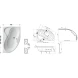 Асимметричная акриловая ванна Rosa II PU Plus 150 x 105 L Ravak CK210P0000
