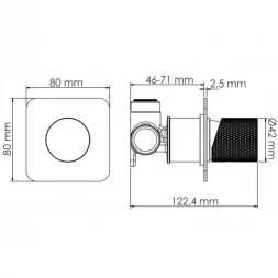 Смеситель для душа WasserKRAFT Schunter 8251