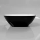 Ванна из литьевого мрамора Whitecross Onyx D 0207.160075.10100 160x75 см, отдельностоящая, белый глянец/черный глянец