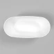 Ванна из литьевого мрамора Whitecross Onyx D 0207.160075.10100 160x75 см, отдельностоящая, белый глянец/черный глянец