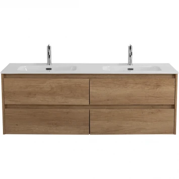 Тумба под раковину BelBagno Kraft KRAFT-1400-4C-SO-2-RNN 140 см, подвесная, Rovere Nebrasca Nature