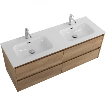 Тумба под раковину BelBagno Kraft KRAFT-1400-4C-SO-2-RNN 140 см, подвесная, Rovere Nebrasca Nature