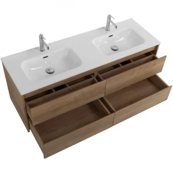 Тумба под раковину BelBagno Kraft KRAFT-1400-4C-SO-2-RNN 140 см, подвесная, Rovere Nebrasca Nature