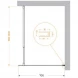Душевая перегородка BelBagno Luce KRAFT-L-1-70-C-Cr 70 см, профиль хром, стекло прозрачное