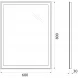 Зеркало 60x80 см BelBagno SPC-GRT-600-800-LED-BTN