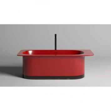 Ванна из литьевого мрамора Salini S-Stone Ninfea 102721MF 180x82 см, отдельностоящая, покраска по RAL матовый полностью