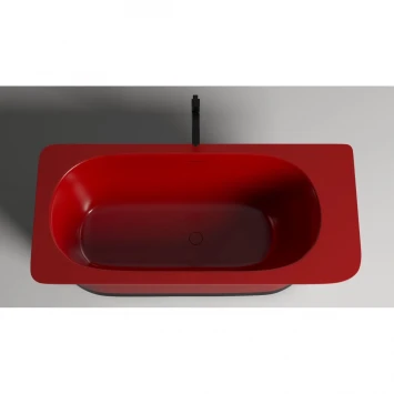 Ванна из литьевого мрамора Salini S-Stone Ninfea 102721MF 180x82 см, отдельностоящая, покраска по RAL матовый полностью