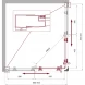 Душевой уголок 90x70 см BelBagno Uno UNO-195-AH-2-90/70-P-Cr текстурное стекло