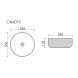 Раковина-чаша Ceramica Nova Element CN6073MW 35,6x35,6 см, накладная, белый матовый