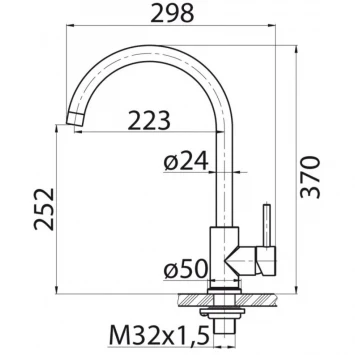 Смеситель для кухни BelBagno BB-LAM03-IN