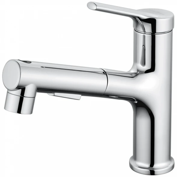 Смеситель для раковины Wonzon &amp; Woghand WW-A40862-CR с выдвижным изливом, хром