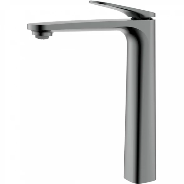 Смеситель для раковины AQUAme Imola AQM6714GM без донного клапана, серый матовый