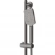 Душевая система Cezares Slider SLIDER-CD-GM 270x200 мм, со смесителем, оружейная сталь