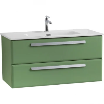 Тумба под раковину Cezares Eco ECO-CER-N-1000-2C-SO-PS-P 100 см, подвесная, фисташковый матовый