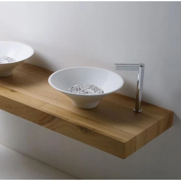 Раковина 45x45 см без декоративной пластины Kerasan Deco Cocktail 480101