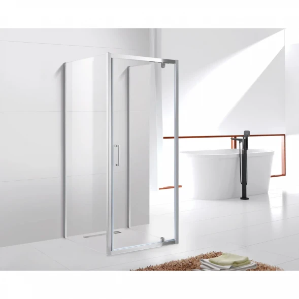 Душевой уголок Cezares Molveno MOLVENO-BA2-100/80-C-Cr-IV 96,5x80 см, профиль хром, стекло прозрачное
