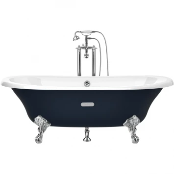 Ванна чугунная Roca Newcast Navy Blue 233650004 170x85 см, отдельностоящая, с антискользящим покрытием, темно-синий