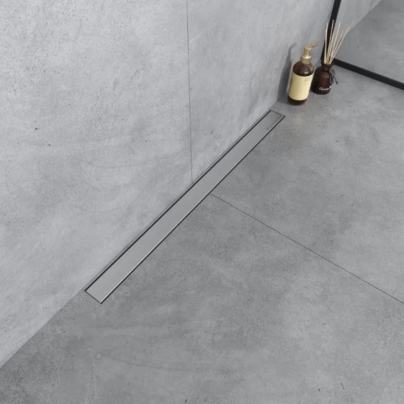 Душевой трап (лоток) Boheme Premium Linear 982-80-CR 80 см, с решеткой, 2 в 1 под плитку, хром