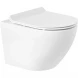 Комплект инсталляция с унитазом BelBagno Prospero BB046CHR/BB2111SC/BB002-80/BB005-PR-CHROME с кнопкой смыва, хром + унитаз подвесной BelBagno Sfera-R безободковый, с сиденьем микролифт, белый
