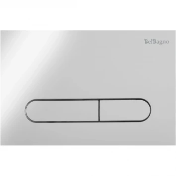 Комплект инсталляция с унитазом BelBagno Prospero BB046CHR/BB2111SC/BB002-80/BB005-PR-CHROME с кнопкой смыва, хром + унитаз подвесной BelBagno Sfera-R безободковый, с сиденьем микролифт, белый