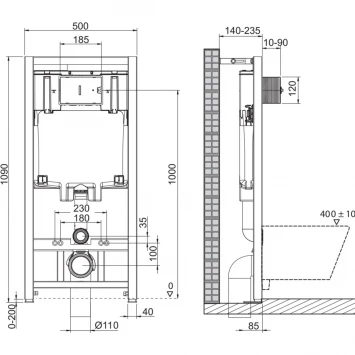 Комплект инсталляция с унитазом BelBagno Prospero BB046CHR/BB2111SC/BB002-80/BB005-PR-CHROME с кнопкой смыва, хром + унитаз подвесной BelBagno Sfera-R безободковый, с сиденьем микролифт, белый