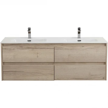 Тумба под раковину BelBagno Kraft KRAFT-1400-4C-SO-2-RGB 140 см, подвесная, Rovere Galifax Bianco