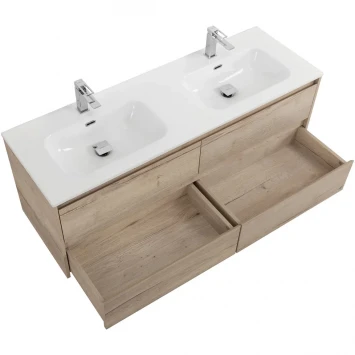 Тумба под раковину BelBagno Kraft KRAFT-1400-4C-SO-2-RGB 140 см, подвесная, Rovere Galifax Bianco