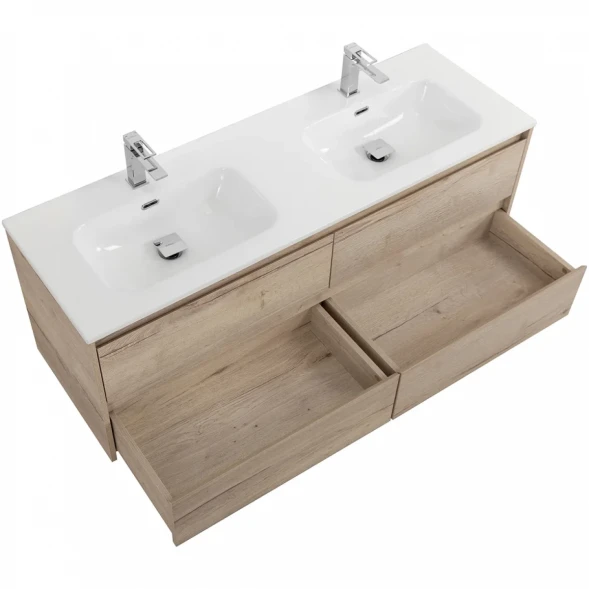 Тумба под раковину BelBagno Kraft KRAFT-1400-4C-SO-2-RGB 140 см, подвесная, Rovere Galifax Bianco