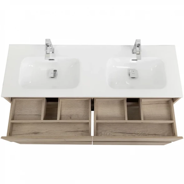 Тумба под раковину BelBagno Kraft KRAFT-1400-4C-SO-2-RGB 140 см, подвесная, Rovere Galifax Bianco