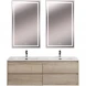 Тумба под раковину BelBagno Kraft KRAFT-1400-4C-SO-2-RGB 140 см, подвесная, Rovere Galifax Bianco