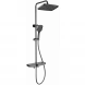 Душевая система Wonzon &amp; Woghand ThermoKlick WW-B3098-A-BGG 300x200 мм, с термостатом, темный графит матовый