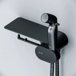 Гигиенический душ Am.Pm Like F0202622 со смесителем, черный матовый