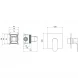 Смеситель для душа Aquatek Оберон AQ1266MB встраиваемый, черный матовый