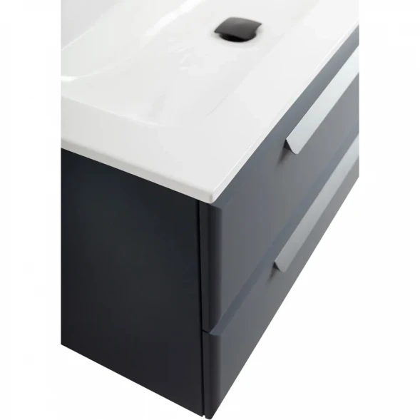 Тумба под раковину Cezares Eco ECO-CER-N-1000-2C-SO-GR-P 100 см, подвесная, Grafito