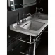 Раковина 150x55 см с одним отверстием под смеситель Kerasan Waldorf 4143K1bi/cr*1