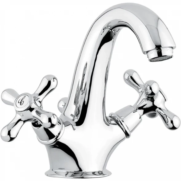 Смеситель для раковины Emmevi Deco Classic 12013/CR с донным клапаном, хром