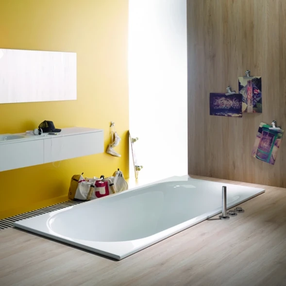 Ванна стальная Bette Comodo 1251-000 PLUS 180x80 см, с водоотталкивающим покрытием, белый