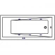 Акриловая гидромассажная ванна 159,5x80 см Whitecross Wave Slim 0111.160080.100.SOFT.BR