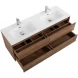 Тумба под раковину BelBagno Kraft KRAFT-1200-4C-SO-2-RT 120 см, подвесная, Rovere Tabacco