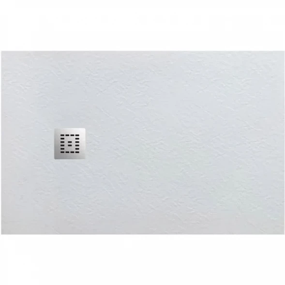 Душевой поддон BelBagno Uno TRAY-MR-UNO-AH-170/70-35-W-CR 170x70 см, из литьевого мрамора, прямоугольный, белый