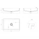 Раковина 60x40 см Salini S-Stone Marea 14 1802214M
